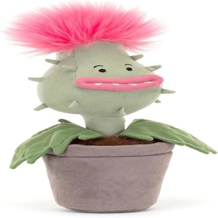 Jellycat Carniflore Priscilla Kosedyr, 29 cm - Plante Plysj - Morsom Innredning & Gave