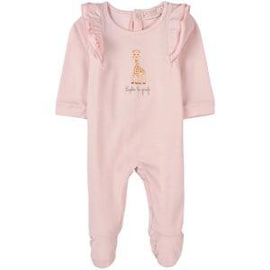 Sophie La Girafe Barely Pink Giraffe Footed Baby Body 9 Months - All in ones - 9 months - Pink