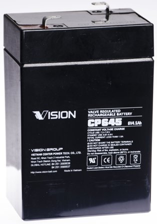 Vision CP645 Batteri 6V, 4,5 Ah, Elfördelning & strömförsörjning
