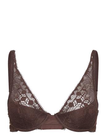 Day To Night Plunge Spacer Bra Lingerie Bras & Tops Plunge Bras Brun CHANTELLE*Betinget Tilbud