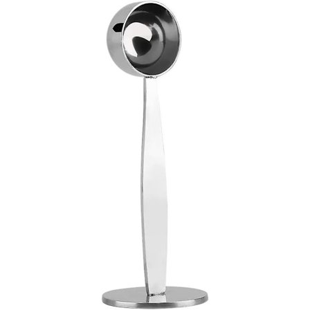 2-i-1 Kaffeskje og Tamper - Kaffemål Tamper-Skje Rustfritt Stål Kaffeskje Måling