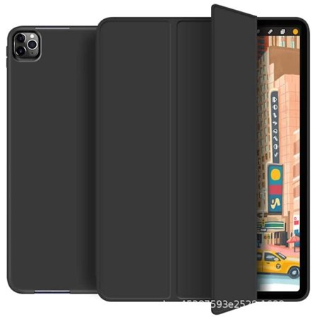 Tyylikäs suojakotelo iPad Air 4/5 10.9" Premium Musta Kynäpaikka Älykäs Lepotila