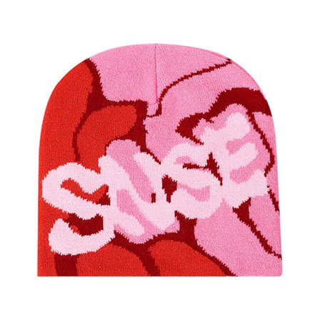 Varm Vinterhue Streetwear Brev Strikket Hue Sceneoptrædener Vinterhue til Mænd og Kvinder kaffe