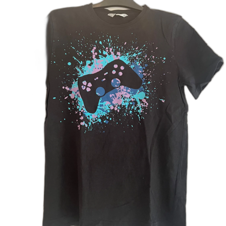 Svart gamer t-shirt från H&M