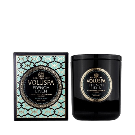 Voluspa Boxed Candle 60h French Linen Doftljus & rumsdofter Unisex 269 g