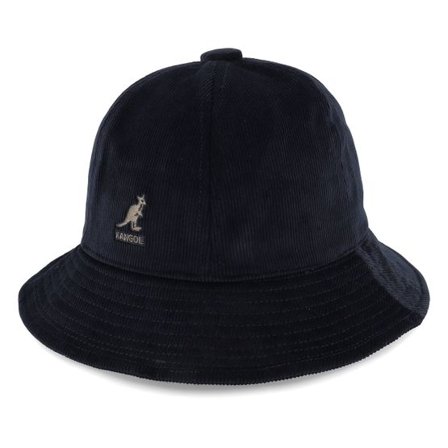 Kangol - Svart bucket Hatt - Cord Casual Black Bucket @ Hatstore