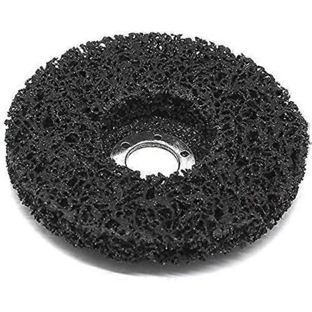 Set med 5 rengöringsskivor, diameter: 125 mm, CSD-skiva, svart, extra stor, för vinkelslip M22