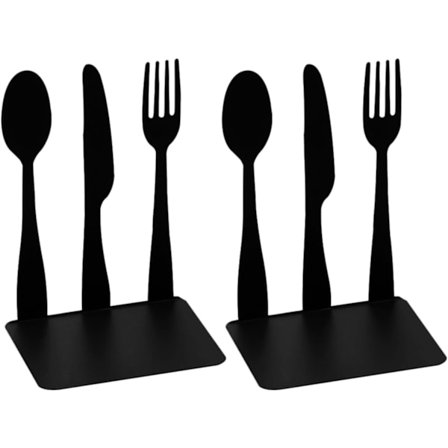 2 kpl Kirjanpidikkeitä, Alkuperäiset Kirjanpidikkeet Astioiden Muotoisia, Mustat naarmuuntumattomat Kirjanpidikkeet Koristeelliset Kirjanjakajat 