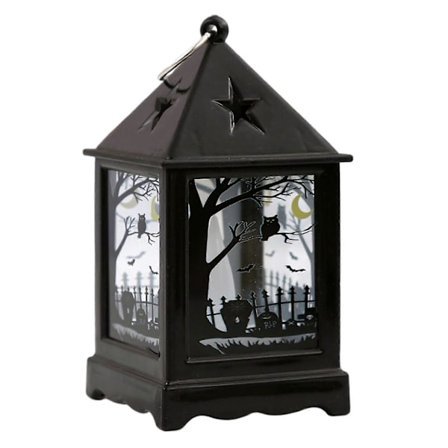 Halloweenlygte Batteridrevet Halloween Dekorativ Lampe Simuleret Flamme LED-lygte til Hjem Udendørs Qinghai C_MGF