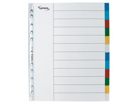 Lyreco Plastregister 12-flik PP-plast A4 MAXI - Lyreco - Kontorsmaterial - Pärmar och register - Plastregister - Otryckta