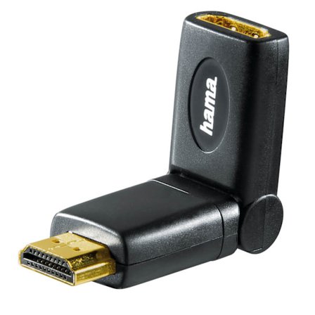 HAMA Adapter HDMI Rotation Hona-Hane Guld Svart