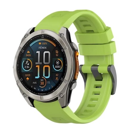 Quick Fit 26mm 22mm 20mm Silikonarmband kompatibelt med Garmin Fenix 8/Tactix 8/Enduro3/Fenix E 7X 6X Armband kompatibelt med Forerunner 965 265 Bälte