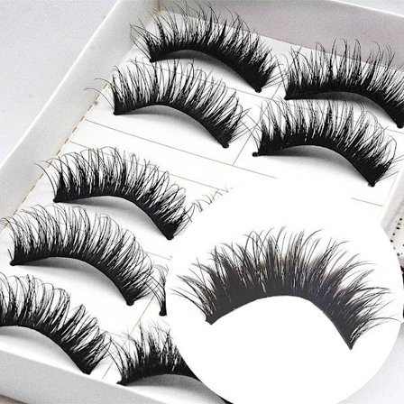 10 stk Luksuriøse lange falske øjenvipper - Fanny