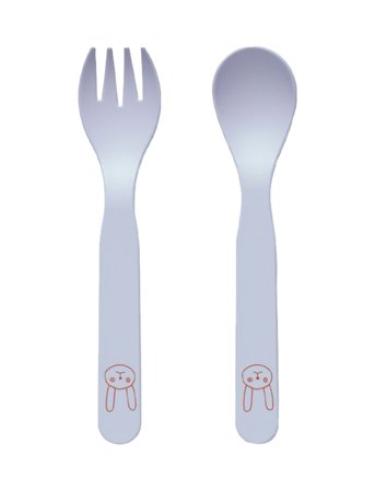 OYOY MINI Pullo Cutlery - Blue - 13.5X2.8X0.5CM x 13.5