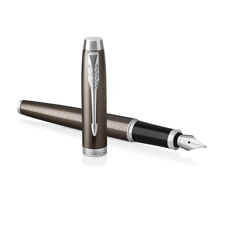 Parker IM Dark Espresso/Chrome Fountain Pen Medium