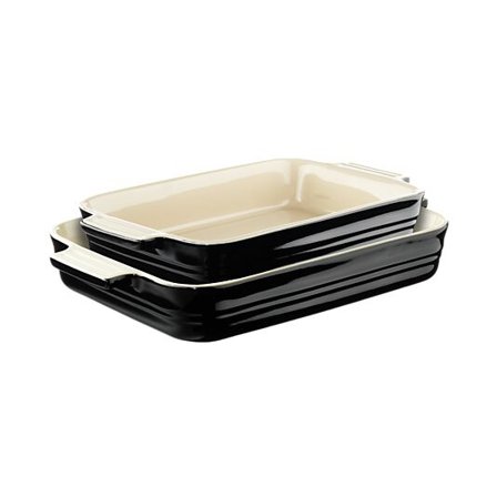 LE CREUSET Ildfast Formsett 25+32cm Black