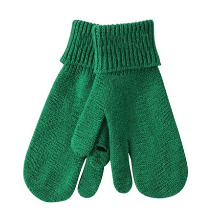 Talvikäsineet naisille, lämpimät villaneulotut sormettomat all-inclusive -käsineet kosketusnäyttösormilla