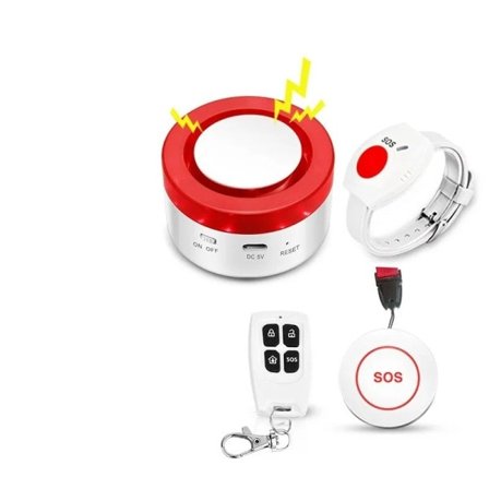 WiFi panikk knapp for eldre senior nød fall alarm enheter SOS liv alarm omsorgsperson personsøker