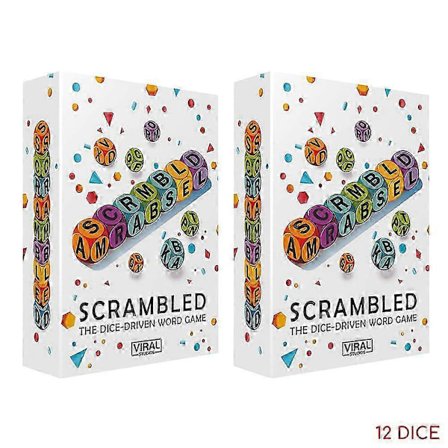 Scrambled Dice Game Hurtigt Ordspil | Stav, Råb og Vind i Denne Ultimative Hjerne-Sprint Udfordring for 1-5 Spillere for Familier, Fest{h}