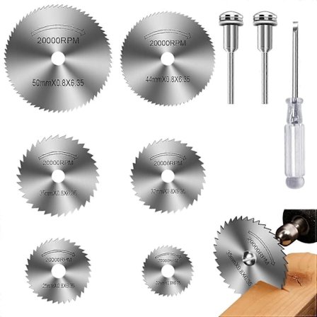 Porakoneen saha-terät Dremel-pyörivälle työkalulle 6 kpl HSS-sahapyörän leikkausterät