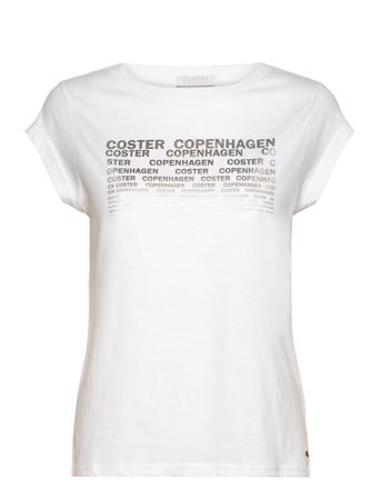 T-Shirt With Coster Print - Cap Sle White Coster Copenhagen