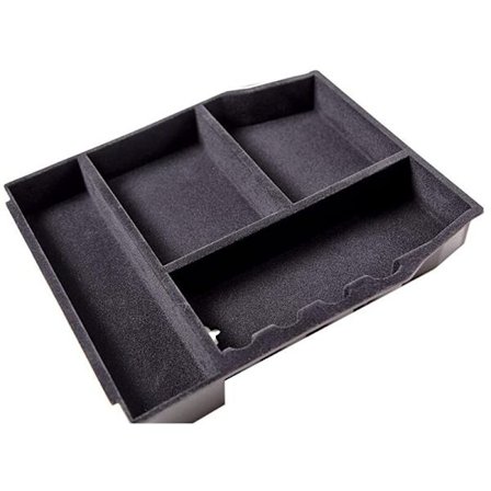 Midterkonsol Organizer Bakke til 2021 Armrest Flocking Indsats Opbevaringsboks Bil Tilbehør