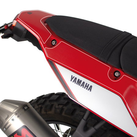 Uniracing Protection Decal Tail + Swingarm Kit Clear-Black - Yamaha Tenere 700 Explore 2023-2024