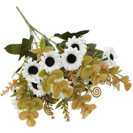 Konstgjord blombukett Realistiskt utseende inomhus eller utomhus Milano chrysanthemu1