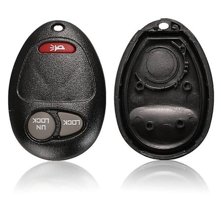 3 knapper uten chip tom fjernkontroll 2 + 1 panikktast nøkkeldeksel for Buick Hummer H3 Gmc for Chevrolet Colorado Isuzu
