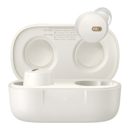 Baseus Bowie E18 Trådløse TWS ENC IPX4 Høretelefoner - Hvid
