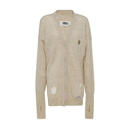 MM6 Maison Margiela, Sweater Beżowy, Kobieta, Rozmiar: XS