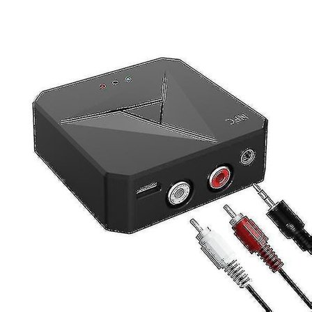 Bluetooth Rca / Aux Adapter - Ljudadapter Med Nfc [DB]