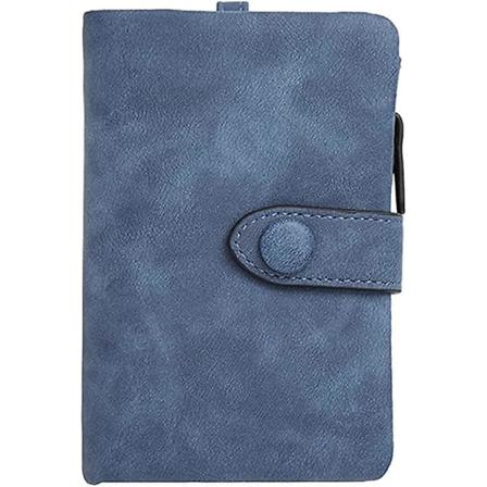 Kvinders Lille Bifold Clutch Pung Slank PU Læder Håndledsrem Håndtaske Damer Lynlås Penge Organiseringsmøntpung Med ID-Kortsvindue