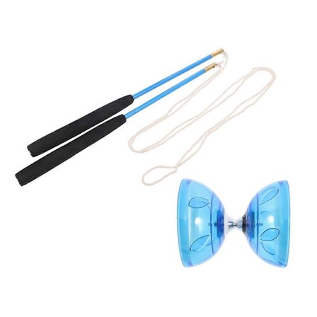 Tre-lejes dobbelt-hoved diabolo fitness legetøj udendørs leg diabolo yo-yo leg diabolo ældre børne (LGL)