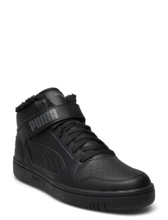 Rebound Mid Strap Wtr Høye Sneakers Svart PUMA