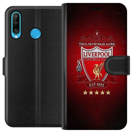 Kompatibel Tegnebogsetui til Huawei Huawei P30 lite YNWA Liverpool