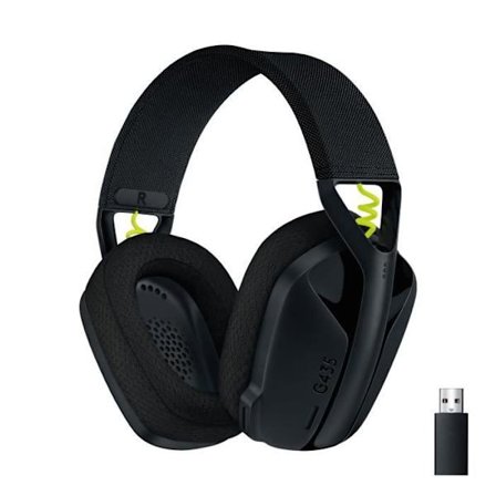 Gaming headset - Trådlös - Logitech G - G435 Lightspeed - Svart