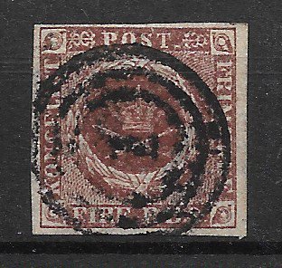 Danmark 1852 - AFA Ia - Stemplet