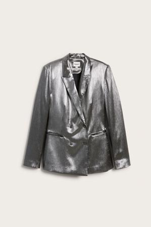 Dobbeltkneppet blazer i sølv | Sølv | Dame | Kappahl
