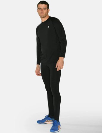 ZEBDIA Men L/S Baselayer - Black - XL