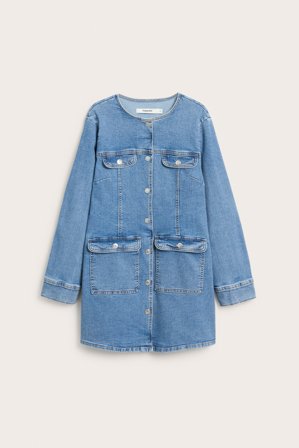 Kappahl | Jeanskjole med knapper og lommer Denim XS | Denim