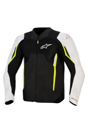 Kurtka Motocyklowa Alpinestars Ast V3 Air Czarny/Srebrny/Żółty Fluorescencyjny L