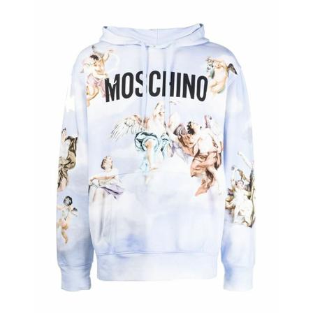 Moschino, T-Shirts Niebieski, Mężczyzna, Rozmiar: S