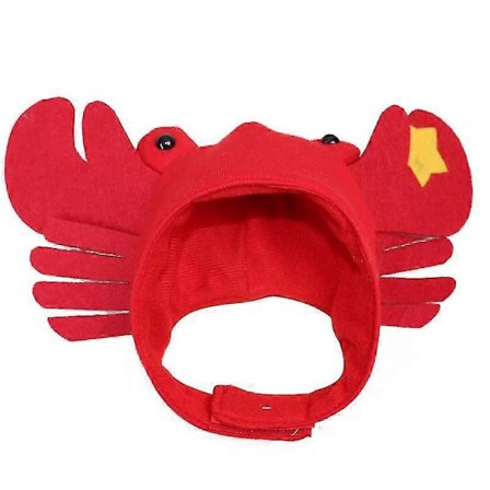 Hunde Krabbe Kostume Kæledyr Halloween Cosplay Hat Til Små Medium Store Hunde Hvalpe Katte Jule Cosplay Fest (rød) (1 stk)
