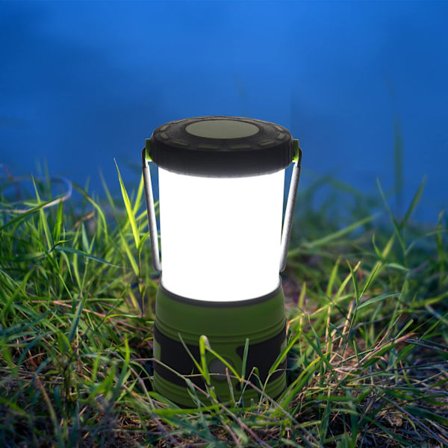1500 Lumen LED Camping Lys 4 Lysmoduser, Dimbar Søkelys