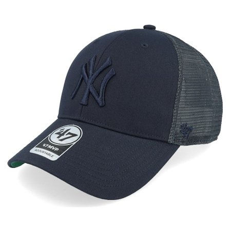 47 Brand - Azul trucker Gorra - New York Yankees Branson Navy Trucker @ Hatstore