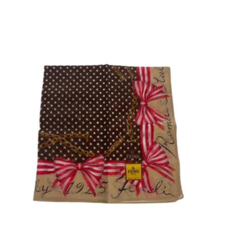 Fendi Vintage Pre-owned Fabric scarves Brun, Dame Vintage Accessories, Størrelse: ONE Size