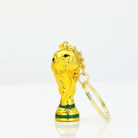 2022 Qatar VM 3D Trofé Nyckelring Souvenir