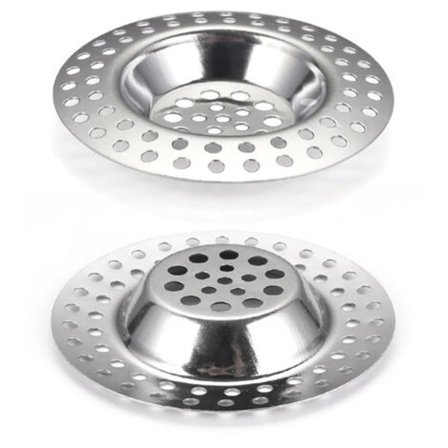 2 kpl Keittiön viemärin siivilä, ruostumattomasta teräksestä valmistettu viemärin siivilä, astianpesukone (GR025).pa