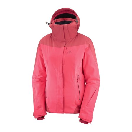 Salomon Women's Icerocket Jacket Women lined ski jackets Pink XS